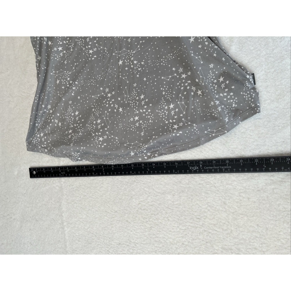 Eddie Bauer Pajama Top Women's Large Gray Star - Picture 8 of 11